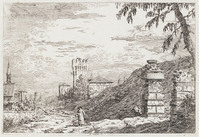 TvB G 3754
<br/>
Toren bij de kerk
<br/>
<em>Canal, Antonio (Canaletto) (1697 - 1768)</em>